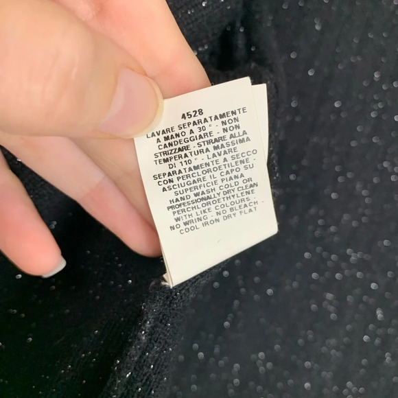 philosophy di Alberta Ferretti metallic cardigan sparkle size us 6 festive - Picture 9 of 16